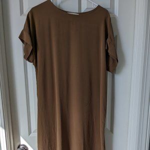 Elizabeth Suzann Georgia midi in silk taupe